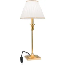 Tischlampe Fonsa Gold 25.4 cm 61 cm - Material: Polyrasin/Textil - Tischlampe
