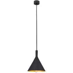 Pendellampe Gunda Gold/Schwarz Aluminium 16.5 cm 20 cm - Farbe: schwarz-gold - Pendellampe