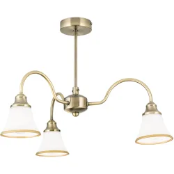 Deckenlampe Maja Stahl 56 cm 38 cm - Farbe: Patina - Deckenlampe