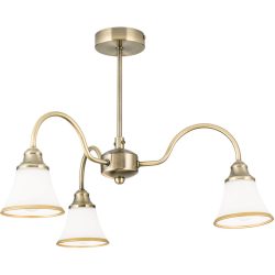 Deckenlampe Maja Stahl 56 cm 38 cm - Farbe: Patina - Deckenlampe