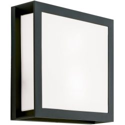 Aussenlampe Henry Grau Aluminium/Kunststoff 26 cm 8 cm - Farbe: Anthrazit - Aussenlampe