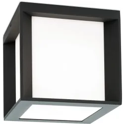 Aussenlampe Henry Grau Aluminium/Kunststoff 16 cm 16 cm - Farbe: Anthrazit - Aussenlampe