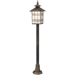 Aussenlampe Kiko 18 cm 100 cm - Farbe: Patina - Material: Siluminguss/Glas - Aussenlampe