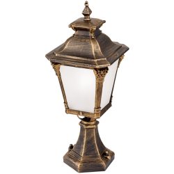 Aussenlampe Aiko 23 cm 59 cm - Farbe: Patina - Material: Siluminguss/Glas - Aussenlampe