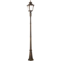 Aussenlampe Aiko 28 cm 256 cm - Farbe: Patina - Material: Siluminguss/Glas - Aussenlampe
