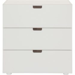 Kommode Elina Weiss Holz 70 cm 45 cm - Material: Buche - Kommode