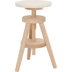 Hocker Elina Beige Holz 30 cm 50 cm - Farbe: natur - Material: Buche - Hocker