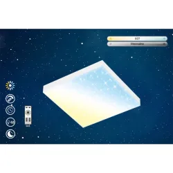 Deckenlampe Telefunken Weiss Kunststoff/Metall 29.5 cm 6.6 cm - LED - Lichtfarbe: Warmweiss - Kaltes Tagesweiss - Material: Metall/Kunststoff -