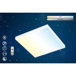 Deckenlampe Telefunken Weiss Kunststoff/Metall 45 cm 6.9 cm - LED - Lichtfarbe: Warmweiss - Kaltes Tagesweiss - Material: Metall/Kunststoff -
