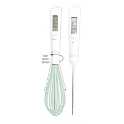 Zuckerthermometer Scrap Cooking Weiss Edelstahl/Kunststoff 6 cm - Zuckerthermometer