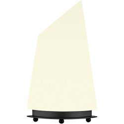 Designer-Tischlampe Bankamp Navigare E14 schwarz H 33 cm - Farbe: schwarz, weiss - Material: Glas - Designer-Tischlampe