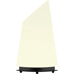 Designer-Tischlampe Bankamp Navigare E27 schwarz H 42 cm - Farbe: schwarz, weiss - Material: Glas - Designer-Tischlampe
