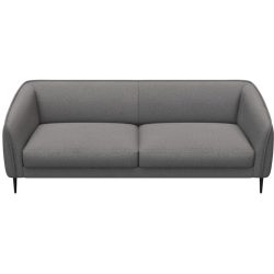 Sofa Fady Grau Stoff 217.5 cm 88.5 cm - Farbe: Hellgrau - Sofa