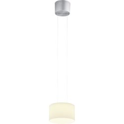 Designer-Pendellampe Bankamp Grand opal aluminium eloxiert 1-flammig dimmbar D 20 cm - Farbe: Silber/Weiss - LED - Lichtfarbe: Extra warmweiss -