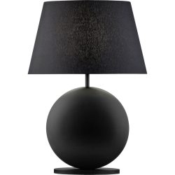 Designer-Tischlampe Bankamp Nero E27 schwarz H 51 cm - Material: Metall/ Stoff - Designer-Tischlampe