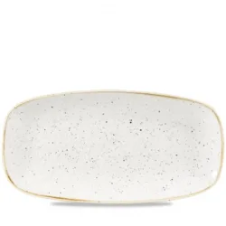 Churchill Chefs Oblong Platte Stonecast Barley White; 29.8x15.3 cm (LxB); weiss/braun; rechteckig; 12 Stück / Pack