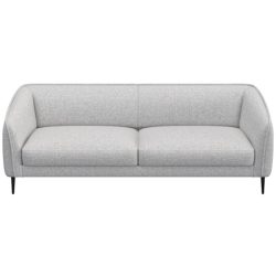 Sofa Fady Grau Stoff 217.5 cm 74 cm - Farbe: Hellgrau - Sofa
