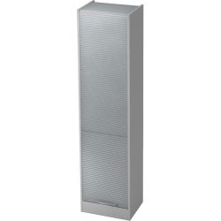 Aktenschrank Office Silber/Grau Holz/Kunststoff 50 cm 40 cm 200.4 cm - Farbe: silber, grau - Material: Holzwerkstoff, Kunststoff - Aktenschrank