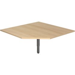 Anbautisch Office Braun Holz 120 cm - Farbe: eiche - Material: Holzwerkstoff - Anbautisch