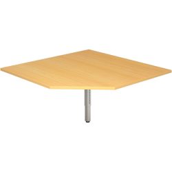 Anbautisch Office Braun Holz 120 cm - Farbe: buche - Material: Holzwerkstoff - Anbautisch