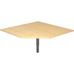 Anbautisch Office Holz 120 cm - Farbe: Ahorn - Material: Holzwerkstoff - Anbautisch
