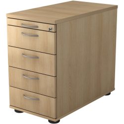 Standcontainer Office Braun Holz 42.8 cm 76 cm 80 cm - Farbe: eiche - Material: Holzwerkstoff - Standcontainer