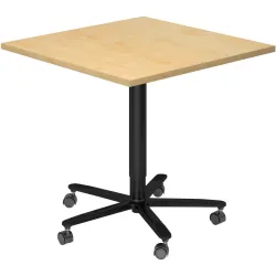 Schreibtisch Office Holz 80 cm Höhenverstellbar (manuell) - Farbe: Ahorn - Material: Holzwerkstoff - Schreibtisch