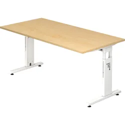Schreibtisch Office Holz 160 cm - Farbe: Ahorn - Material: Holzwerkstoff - Schreibtisch