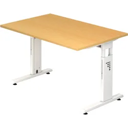 Schreibtisch Office Braun Holz 120 cm - Farbe: buche - Material: Holzwerkstoff - Schreibtisch