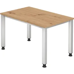 Schreibtisch Office Braun Holz 120 cm - Farbe: Asteiche - Material: Holzwerkstoff - Schreibtisch