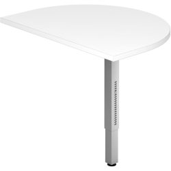 Anbautisch Office Weiss Holz 60 cm - Material: Holzwerkstoff - Anbautisch