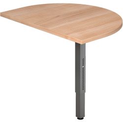 Anbautisch Office Braun Holz 60 cm - Farbe: Nussbaum - Material: Holzwerkstoff - Anbautisch