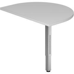 Anbautisch Office Grau Holz 60 cm - Material: Holzwerkstoff - Anbautisch