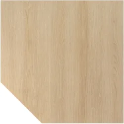 Anbautisch Office Braun Holz 120 cm - Farbe: eiche - Material: Holzwerkstoff - Anbautisch