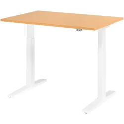 Hammerbacher Sitz-Steh-Arbeitsplatz XMKA12 Buche
