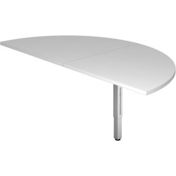 Anbautisch Office Grau Holz 160 cm - Material: Holzwerkstoff - Anbautisch