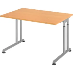 Schreibtisch Office Braun Holz 120 cm - Farbe: buche - Material: Holzwerkstoff - Schreibtisch