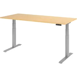 Hammerbacher Steh-Sitz-Schreibtisch VXDKB19/3/S Ahorn 1800 mm x 800 mm