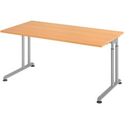 Schreibtisch Office Braun Holz 160 cm - Farbe: buche - Material: Holzwerkstoff - Schreibtisch