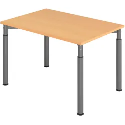 Schreibtisch Office Braun Holz 120 cm - Farbe: buche - Material: Holzwerkstoff - Schreibtisch