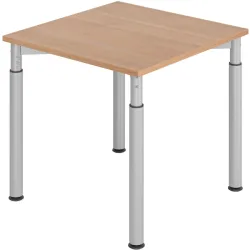 Schreibtisch Office Braun Holz 80 cm - Farbe: Nussbaum - Material: Holzwerkstoff - Schreibtisch