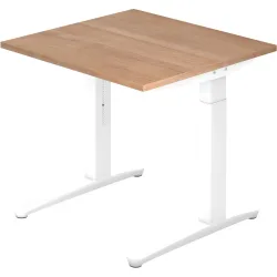 Schreibtisch Office Braun Holz 80 cm Klappbar - Farbe: Nussbaum - Material: Holzwerkstoff - Schreibtisch
