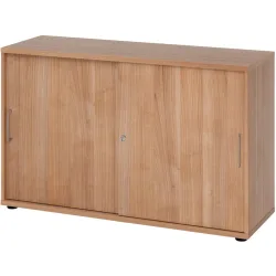 Aktenschrank Office Braun Holz 120 cm 40 cm 74.8 cm - Farbe: Nussbaum Dekor - Material: Holzwerkstoff - Aktenschrank