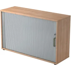 Hammerbacher Aktenschrank 2FH Walnuss Holz, Kunststoff 1.200 x 400 x 748 mm