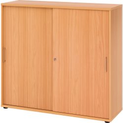 Aktenschrank Office Braun Holz 120 cm 40 cm 110 cm - Farbe: buche - Material: Holzwerkstoff - Aktenschrank