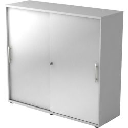 Aktenschrank Office Silber Holz 120 cm 40 cm 110 cm - Material: Holzwerkstoff - Aktenschrank