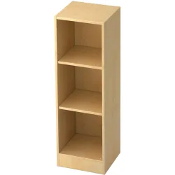 Hammerbacher, Hammerbacher Melaminharzbeschichtete Spanplatte Regal 4 406 x 400 x 1.270 mm Ahorn