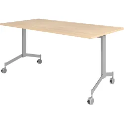 Schreibtisch Office Braun Holz 160 cm - Farbe: eiche - Material: Holzwerkstoff - Schreibtisch