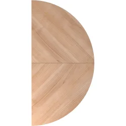 Anbautisch Office Braun Holz 160 cm - Farbe: Nussbaum - Material: Holzwerkstoff - Anbautisch