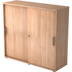 Aktenschrank Office Braun Holz 120 cm 40 cm 110 cm - Farbe: Nussbaum Dekor - Material: Holzwerkstoff - Aktenschrank